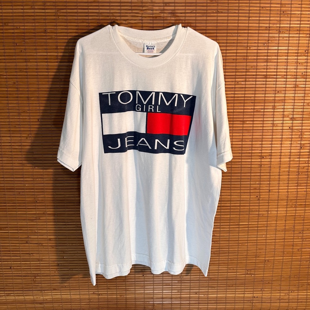 Vintage ‘Tommy Hill-figure Jeans’ Short Sleeve T-Shirt